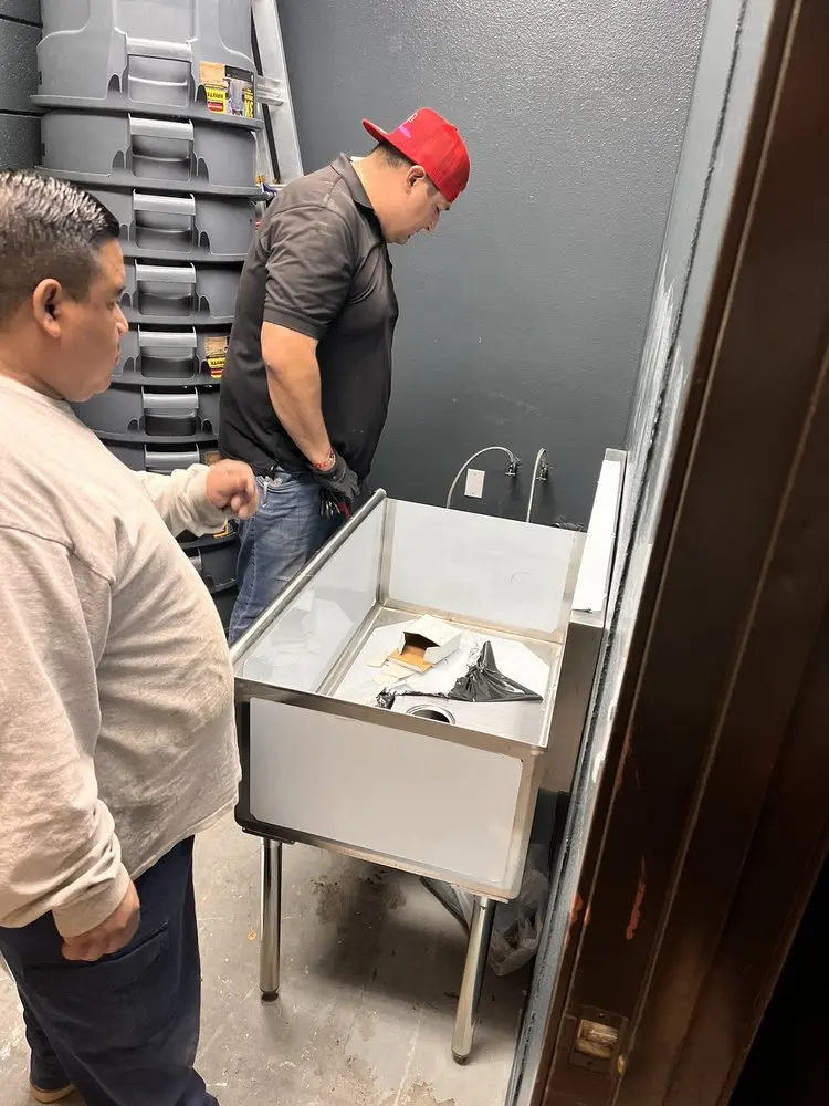 Commercial plumbing and sink installation in Cotati